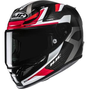 Integralhelm Motorrad HJC RPHA 12 CARBON Xentra MC1 schwarz-weiß-rot