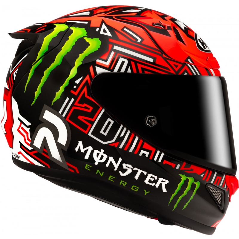 HJC RPHA 12 Quartararo Replica II MC1 Integralhelm Motorrad rot-schwarz