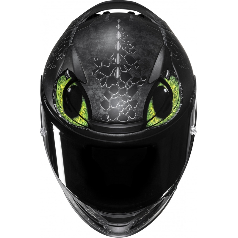 Integralhelm HJC RPHA 12 Toothless II Universal MC4SF schwarz