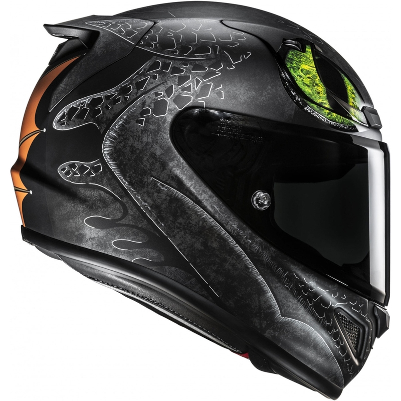 Integralhelm HJC RPHA 12 Toothless II Universal MC4SF schwarz