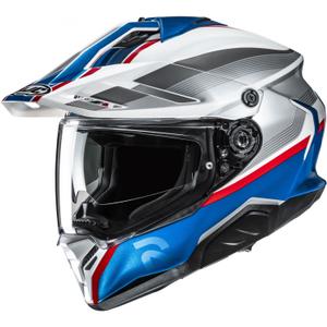 Enduro Motorradhelm HJC RPHA 60 Arbre MC21 weiß-silber-blau-rot