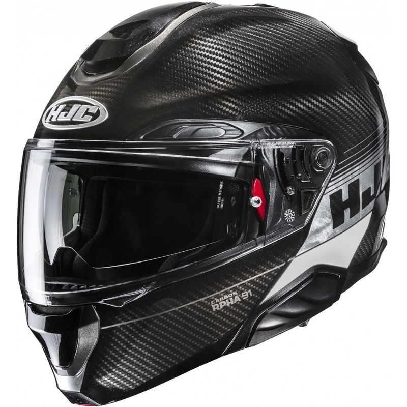 Klapphelm Motorrad HJC RPHA 91 CARBON Elig MC5 schwarz-grau