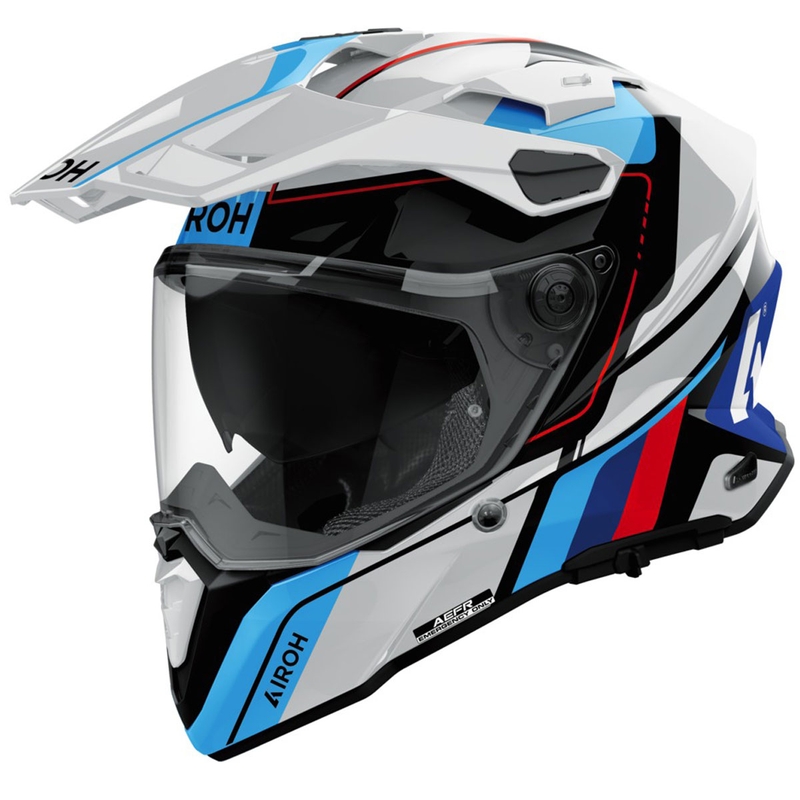 Endurohelm Airoh Commander 2 Skip glänzend weiß