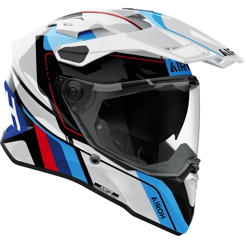Endurohelm Airoh Commander 2 Skip glänzend weiß