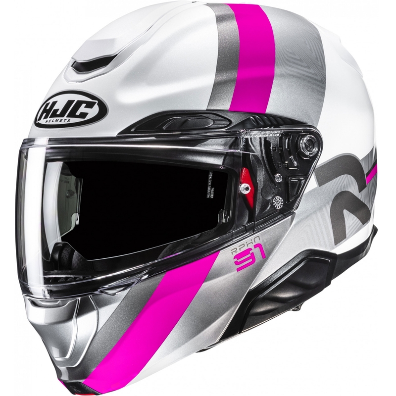 Klapphelm Motorrad HJC RPHA 91 Fensh MC8 weiß-silber-pink