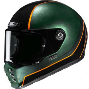 Integralhelm Motorrad HJC V10 Hodu MC47 grün-schwarz-orange