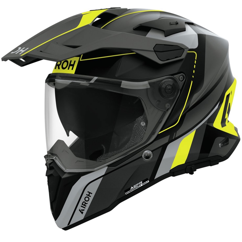 Endurohelm Airoh Commander 2 Skip mattgelb