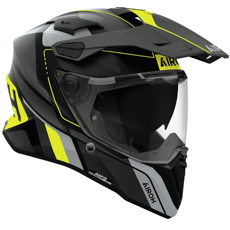 Endurohelm Airoh Commander 2 Skip mattgelb