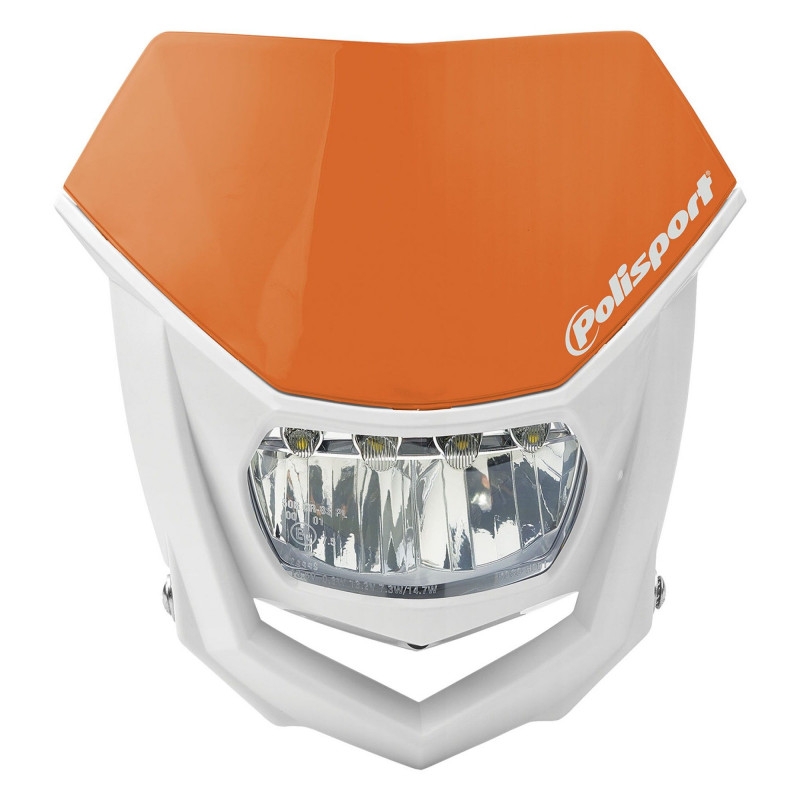 Maske mit Leuchte POLISPORT HALO LED mit LED orange