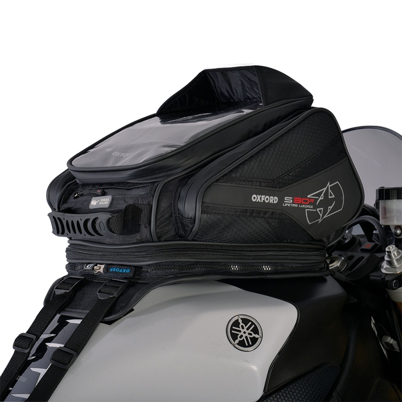 Tankrucksack für Motorrad Oxford S30R schwarz