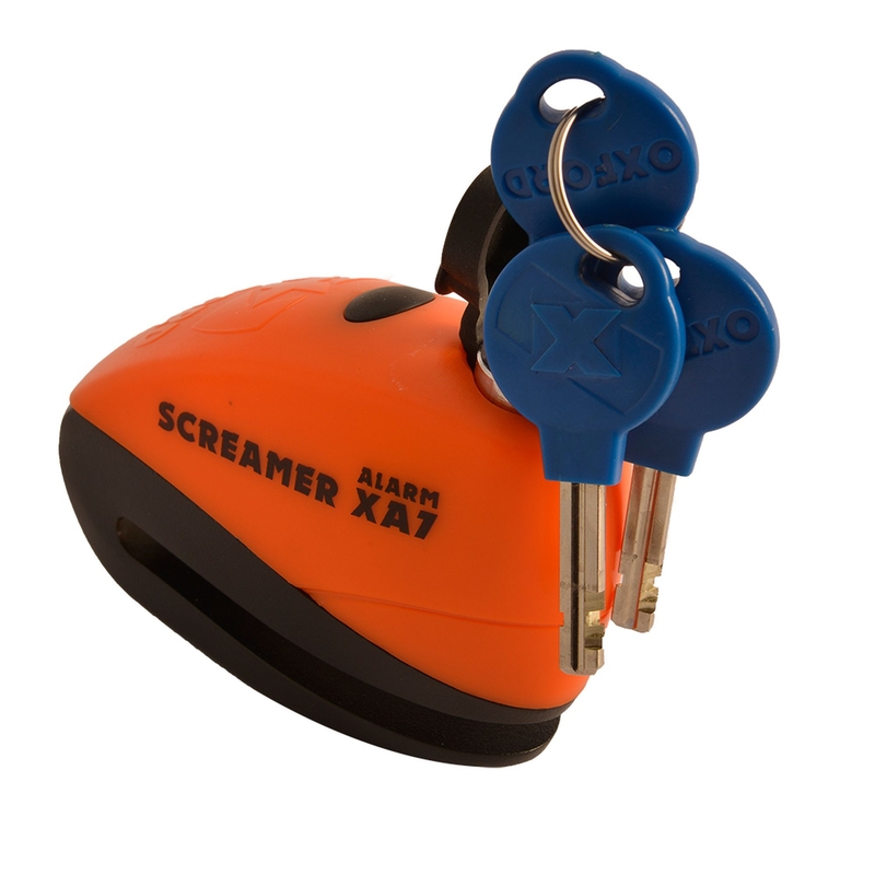 Oxford Screamer XA7 Scheibenbremsschloss orange-schwarz