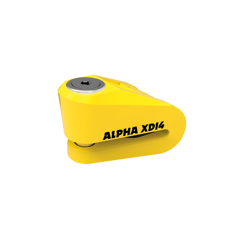 Scheibenbremsschloss Oxford Alpha XD14 gelb