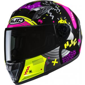Kinder-Integralhelm HJC Y10 Mika MC3H schwarz-pink