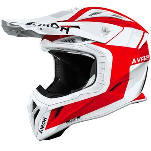Motocross-Helm Airoh Aviator ACE 2 Iron glänzend rot