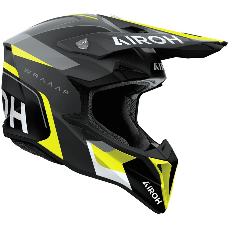 Airoh Wraaap Conquer Motocrosshelm mattgelb