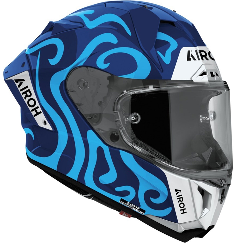 Airoh GP800 Swain Integralhelm Motorrad glänzend blau