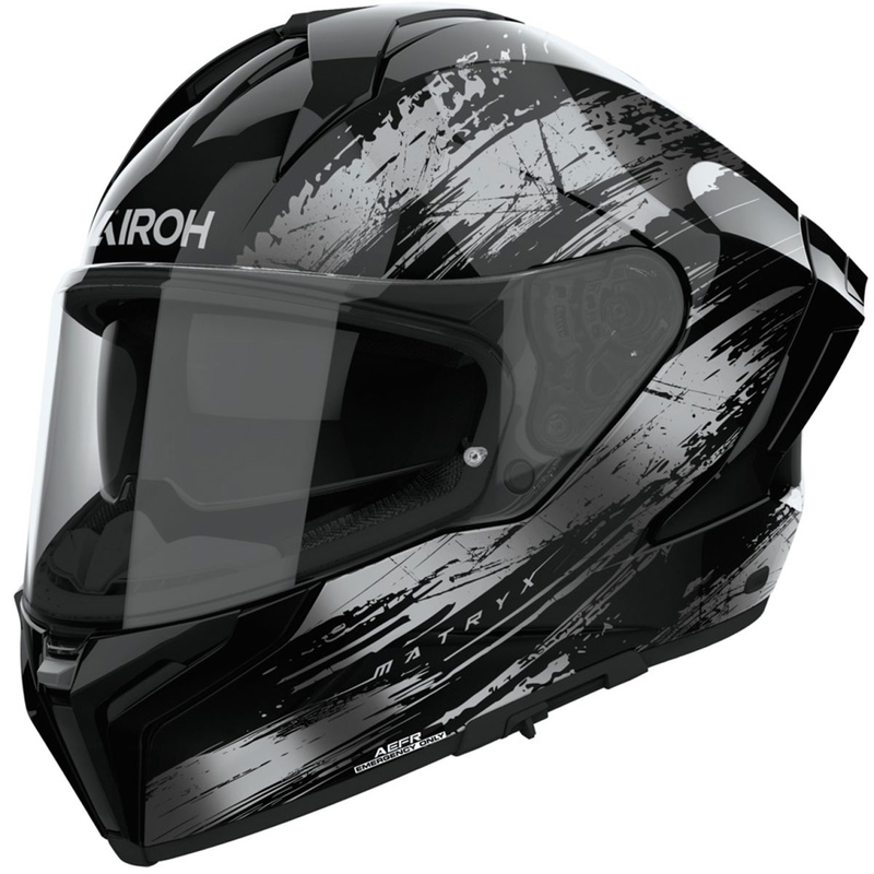 Airoh MATRYX Reflex Integralhelm Motorrad glänzend grau