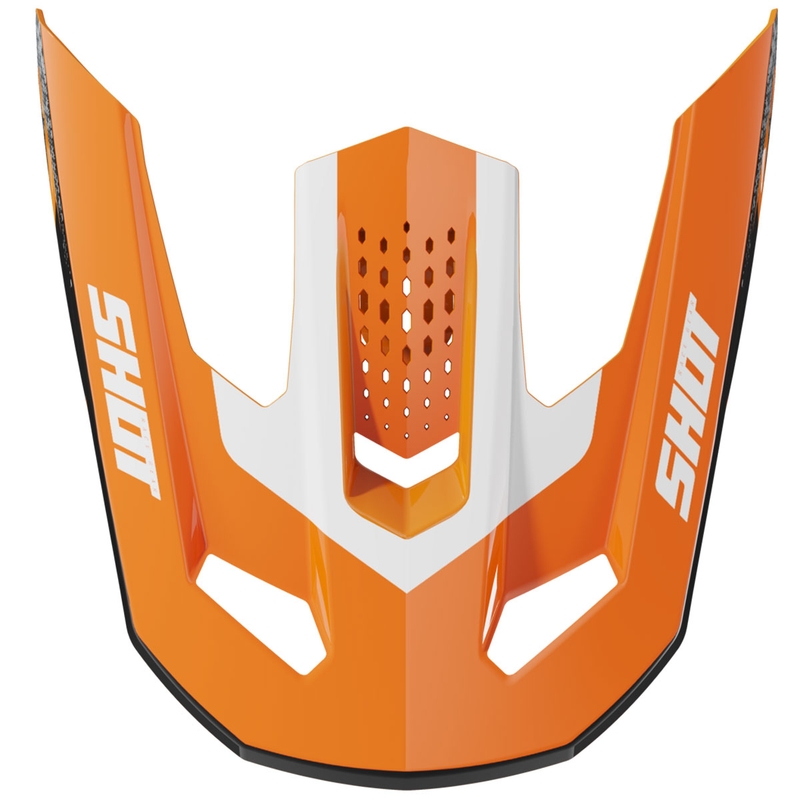 Visier für Shot Speed Hybrid Helme, orange glänzend