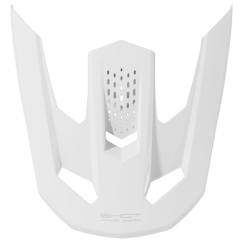 Visier für Shot Speed Solid Helme weiß glänzend