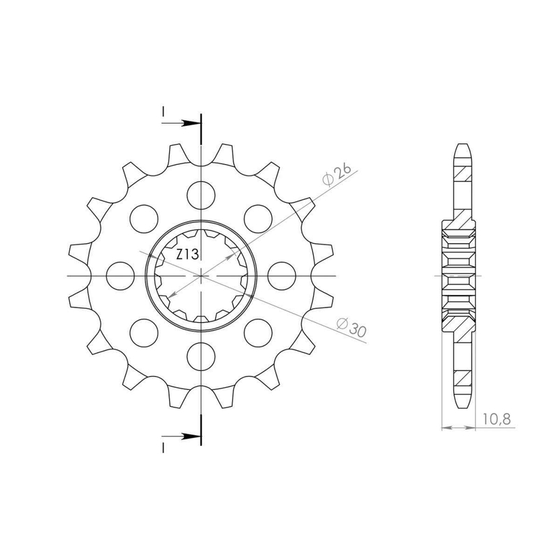 Ritzel SUPERSPROX STEALTH 16T, 520