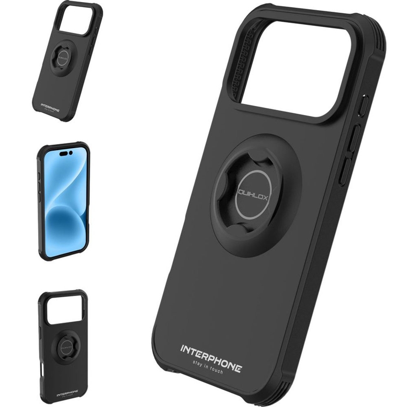 Interphone QUIKLOX Tetraforce-Apple iPhone 17 Pro Handyhülle schwarz
