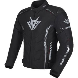 Motorradjacke RSA Rider schwarz-grau-rot