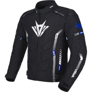 Motorradjacke RSA Rider schwarz-weiß-blau