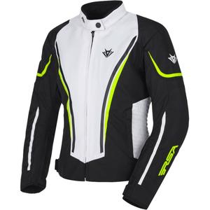 Damen RSA Wasp Schwarz-Fluo Gelb-Weiß Motorradjacke