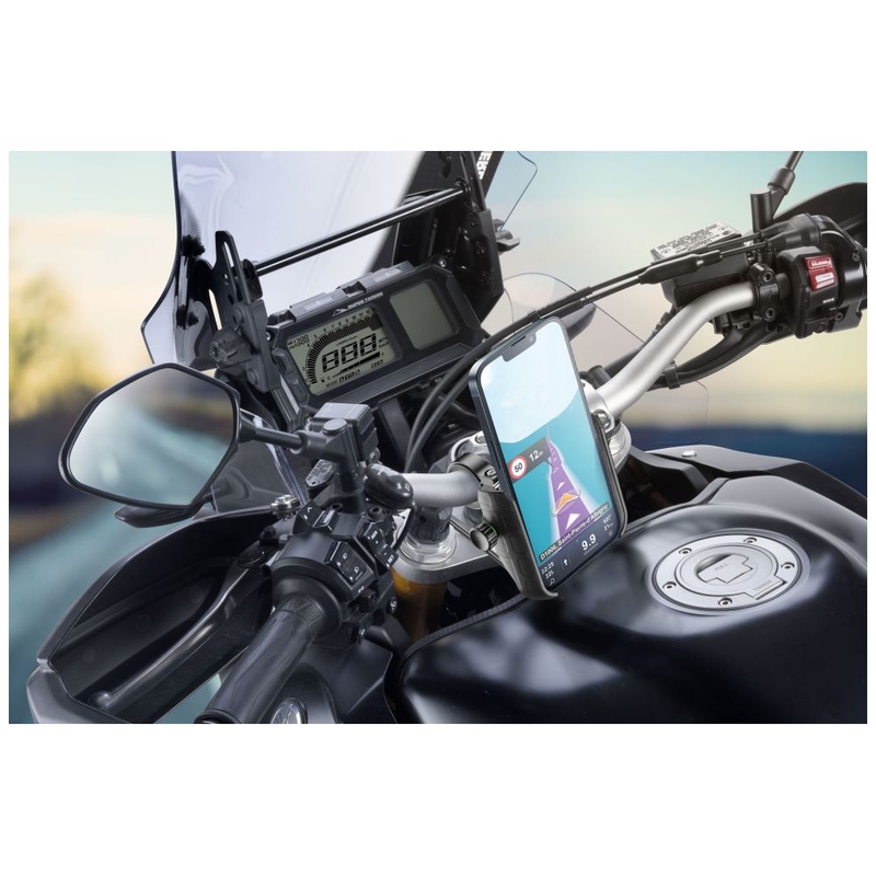 Interphone Crab Telefonhalter mit kabellosem Laden und USB-C schwarz