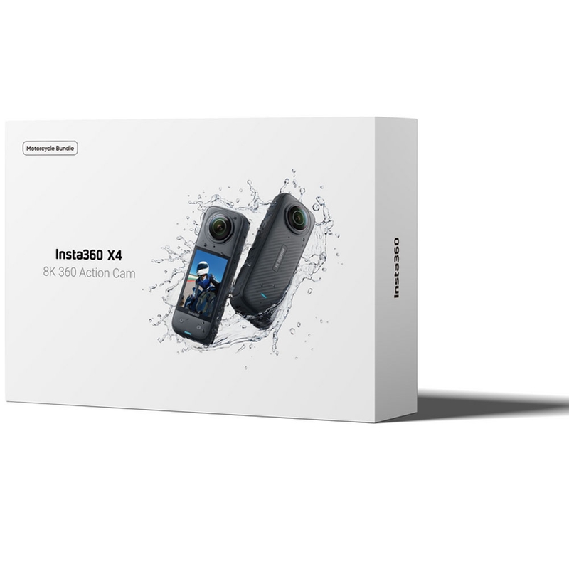 Insta360 X4 Motorrad-Bundle-Actionkamera Schwarz