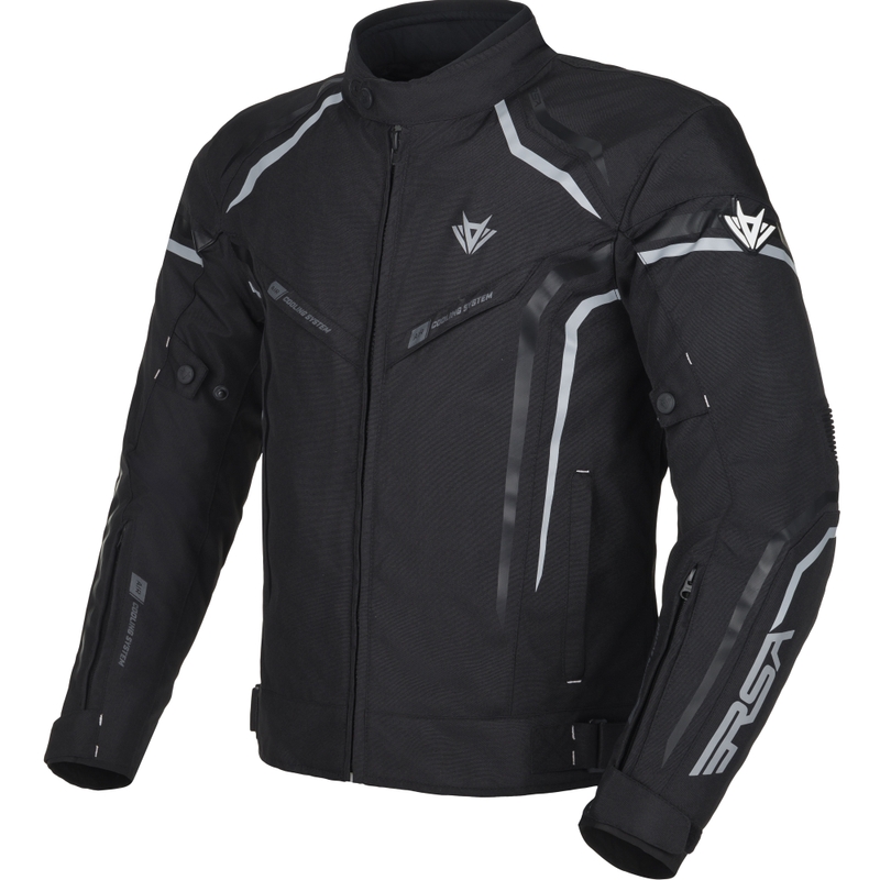 RSA Compact 2 Motorradjacke schwarz-grau