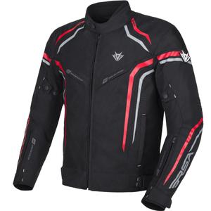 RSA Compact 2 Motorradjacke schwarz-grau-rot