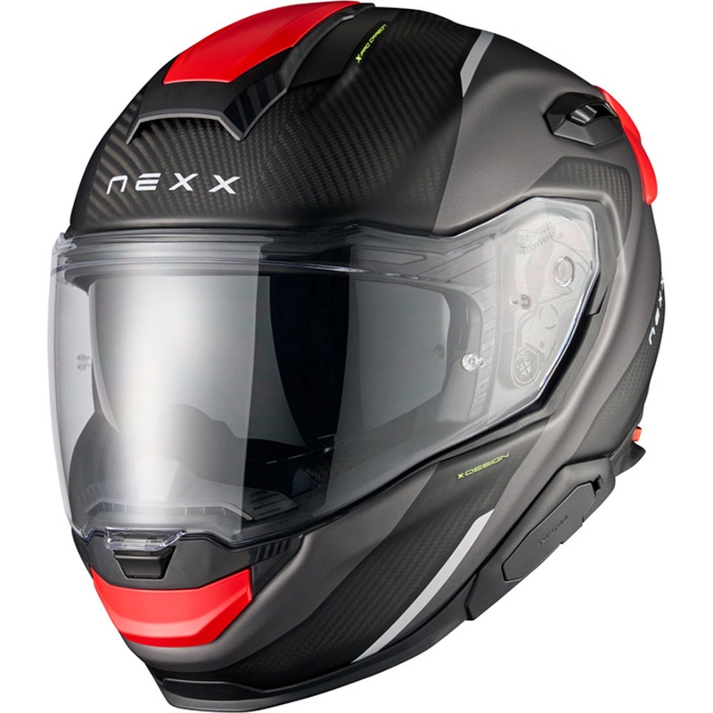 Nexx X.TR Rush Integralhelm Motorrad matt schwarz-rot
