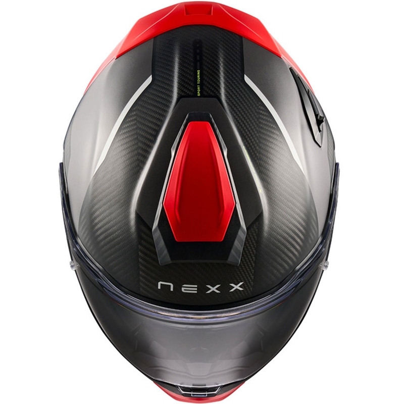 Nexx X.TR Rush Integralhelm Motorrad matt schwarz-rot