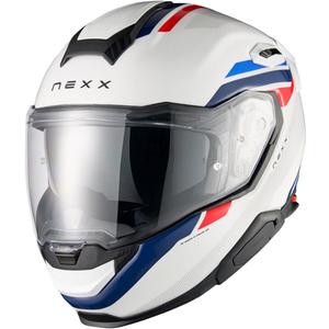 Nexx X.TR Quanta Integralhelm Motorrad weiß-blau