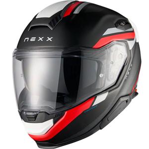 Nexx X.TR Quanta Integralhelm Motorrad matt schwarz-rot