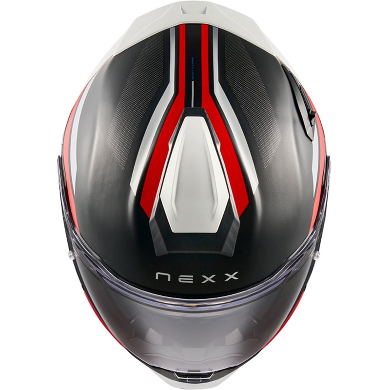 Nexx X.TR Quanta Integralhelm Motorrad matt schwarz-rot