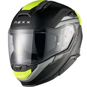 Nexx X.TR Quanta Integralhelm Motorrad matt schwarz-fluo gelb
