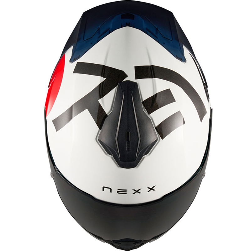 Integralhelm Motorrad Nexx Y.100R Nippon weiß