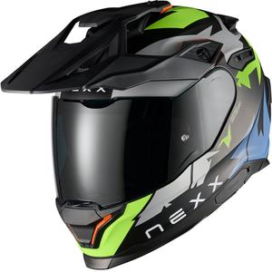 Enduro Motorradhelm NEXX Y.TRAVL Primal schwarz-fluo gelb