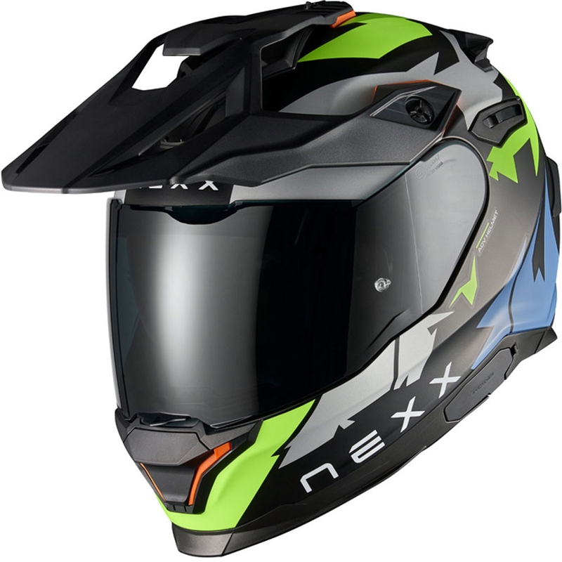 Enduro Motorradhelm NEXX Y.TRAVL Primal schwarz-fluo gelb