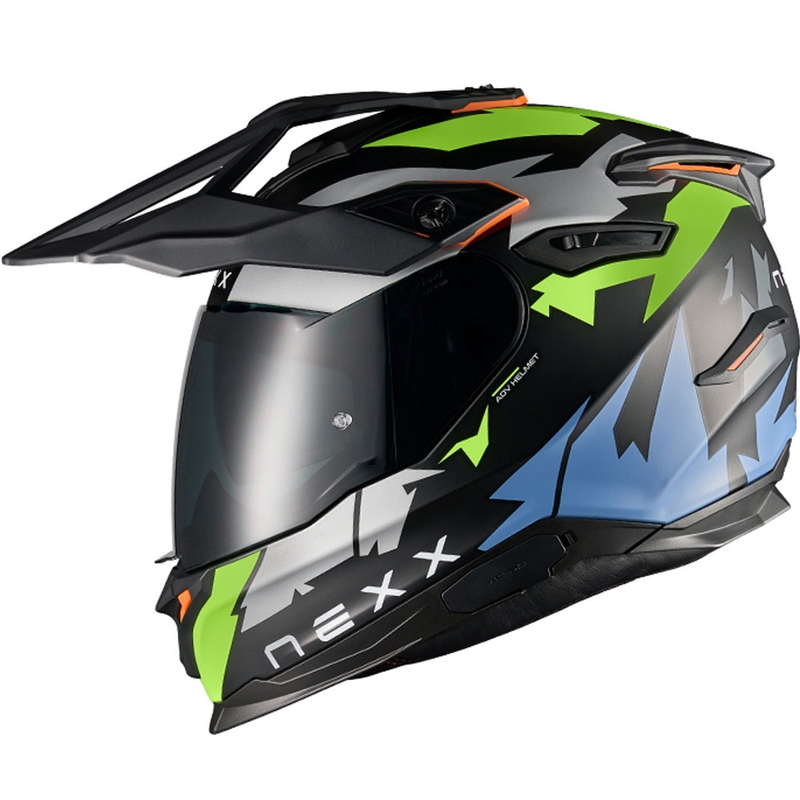 Enduro Motorradhelm NEXX Y.TRAVL Primal schwarz-fluo gelb