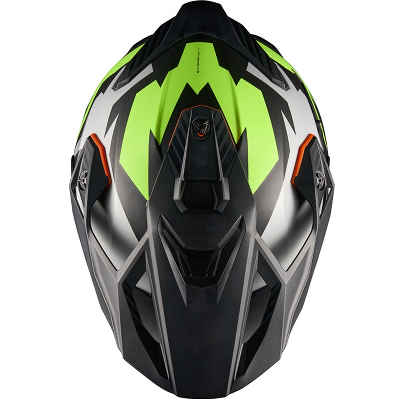 Enduro Motorradhelm NEXX Y.TRAVL Primal schwarz-fluo gelb