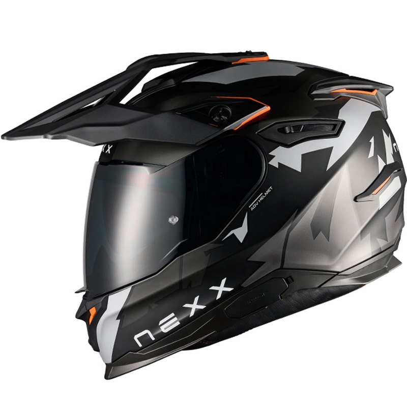 Enduro Motorradhelm NEXX Y.TRAVL Primal matt schwarz-grau