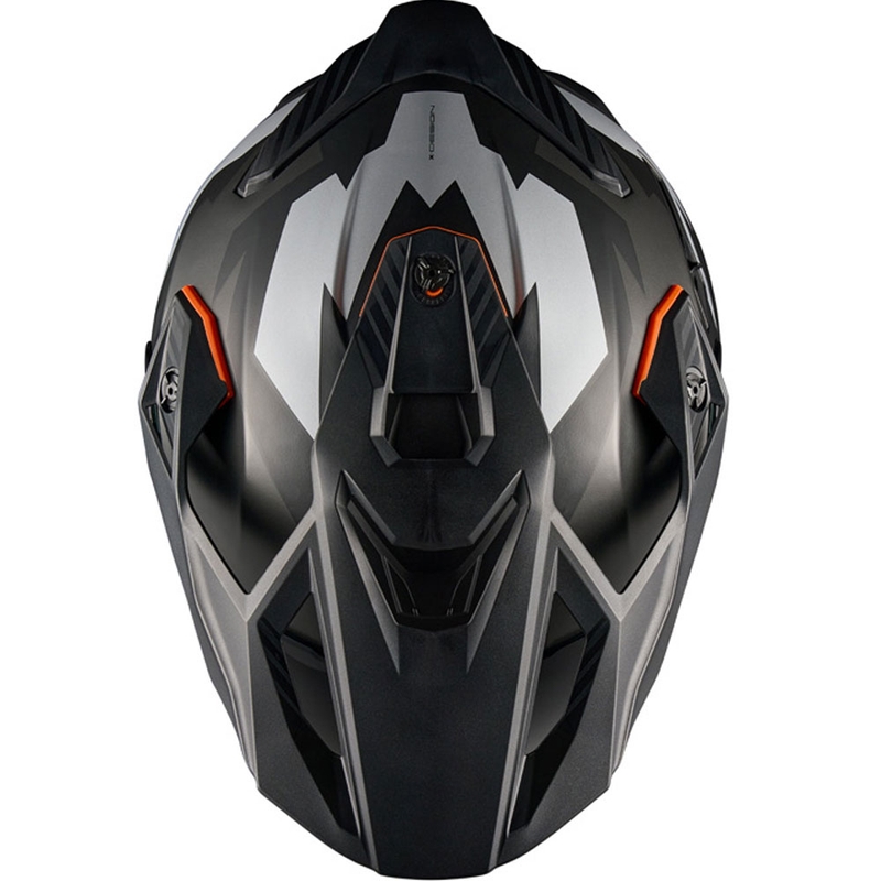 Enduro Motorradhelm NEXX Y.TRAVL Primal matt schwarz-grau