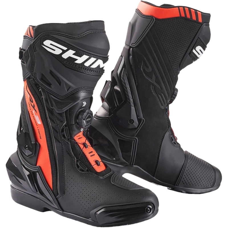 Motorradstiefel Shima VRX-3 schwarz-rot