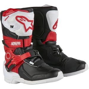 Motorradstiefel Alpinestars Tech 3S Kinder Schwarz-Weiß-Rot