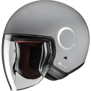 Offener Motorradhelm HJC RPHA 40, einfarbig grau