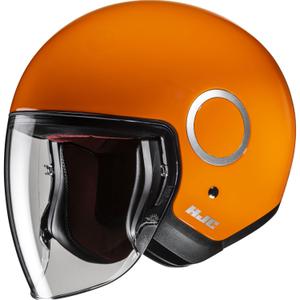 Offener Motorradhelm HJC RPHA 40, einfarbig orange