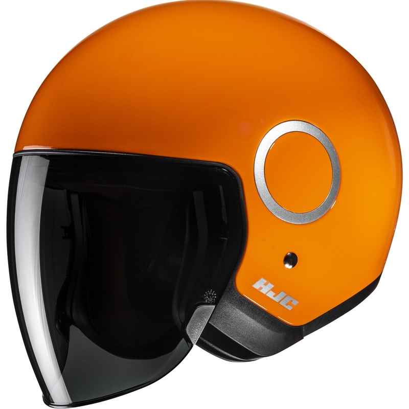 Offener Motorradhelm HJC RPHA 40, einfarbig orange